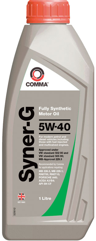Олива моторна COMMA SYNER-G 5W-40 1 л (SYN1L)